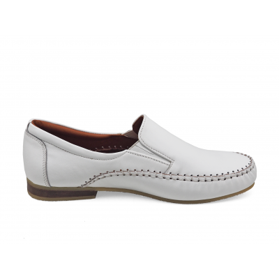 Women Courts Flat SY-07 White Nappa