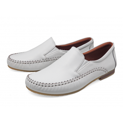 Women Courts Flat SY-07 White Nappa