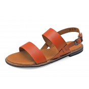 รองเท้าแตะ LS-21 หนังนิ่มส้ม