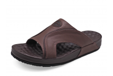 รองเท้าแตะ SKC-18 หนังนิ่มสีน้ำตาล-นิ่มสีน้ำตาลเข้ม